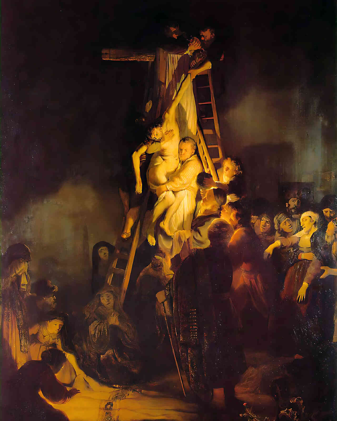 The Descent from the Cross () Painting by Rembrandt 8x10" Art Print - Acid Free