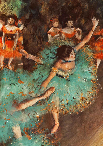 The Green Dancer Fine Art Print 1879 Painting by Edgar Degas (6 Sizes)