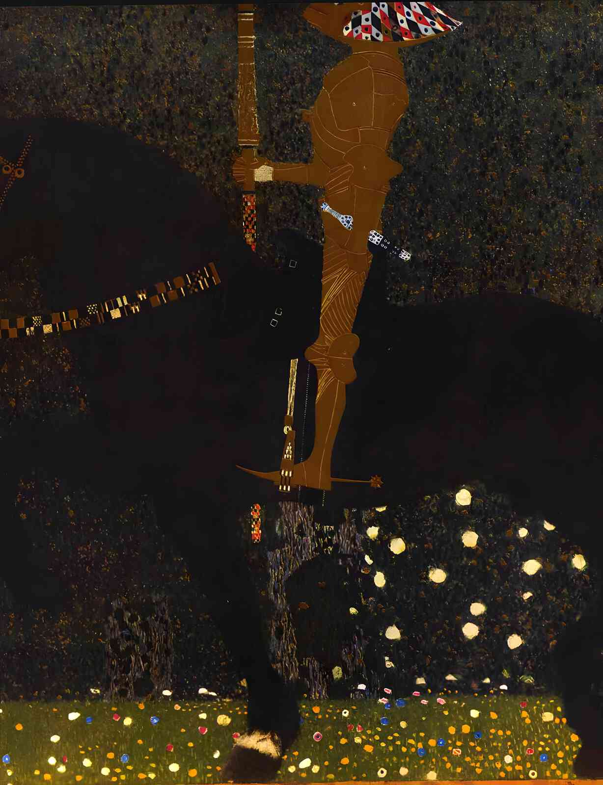 The Golden Knight 1903 Painting by Gustav Klimt 8x10" Art Print