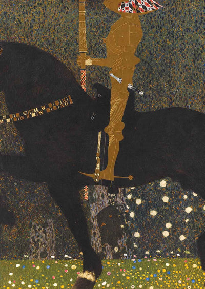 The Golden Knight 1903 Painting by Gustav Klimt Fine Art Print (6 Sizes)