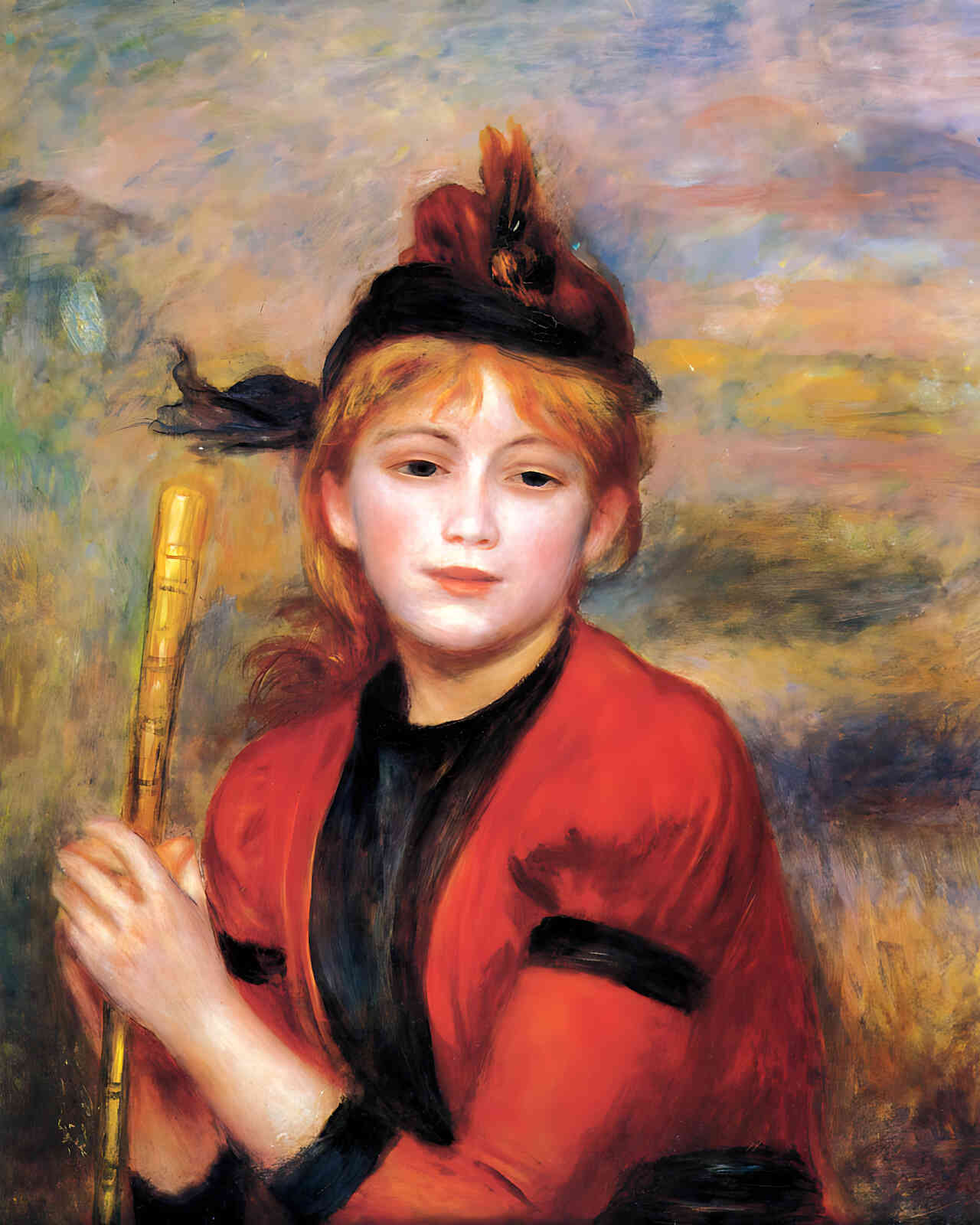 The Rambler Painting by Pierre-Auguste Renoir 8x10" Art Print - Restored