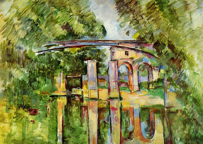 The Aqueduct and Lock 1890 Painting by Paul Cezanne Fine Art Print (6 Sizes)