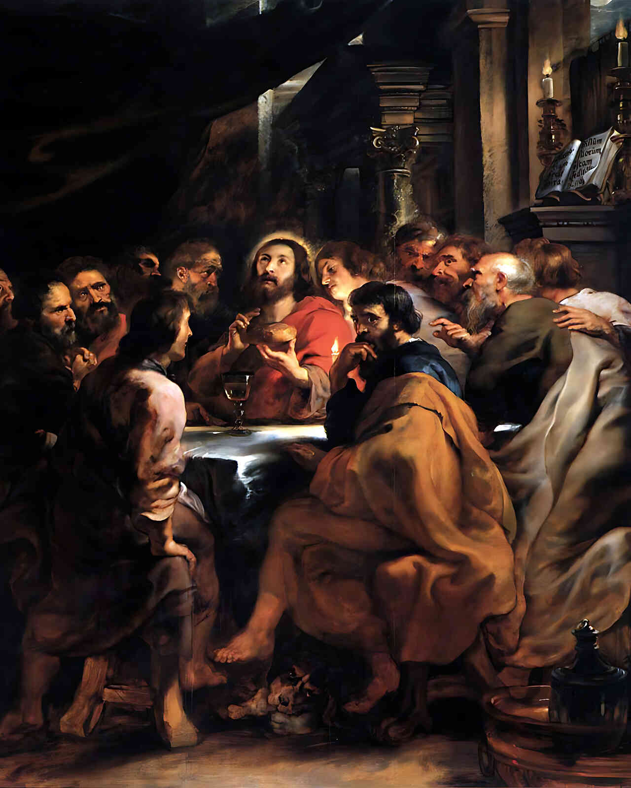 The Last Supper Painting by Peter Paul Rubens 8x10" Art Print - Restored