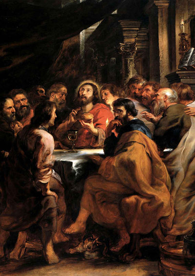 The Last Supper Art Print 1632 Painting by Peter Paul Rubens (6 Sizes)