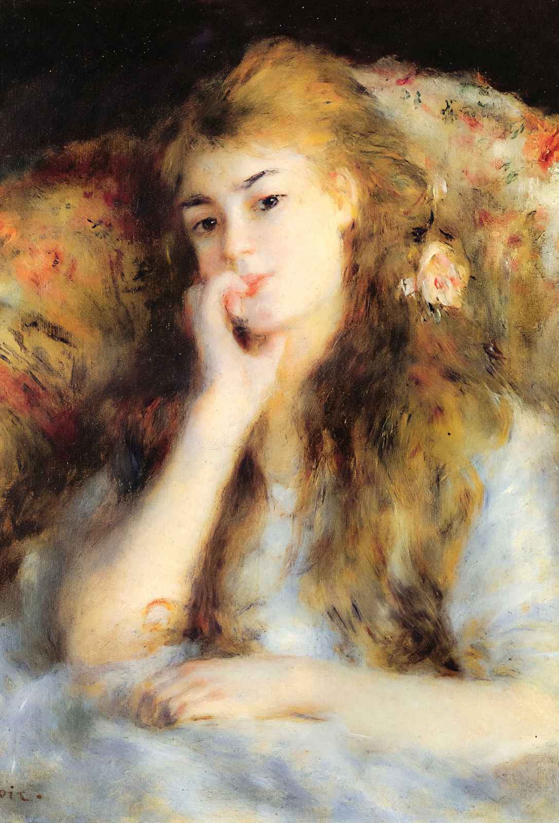 The Thinker Art Print 1877 Painting by Pierre-Auguste Renoir (6 Sizes)