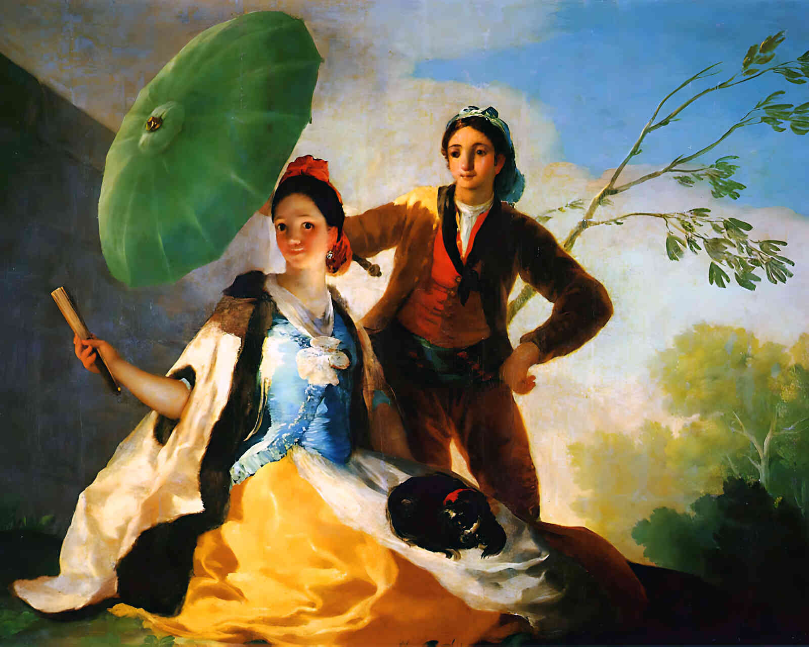 The Parasol Painting by Francisco Goya 8x10" Art Print (Premium Print)