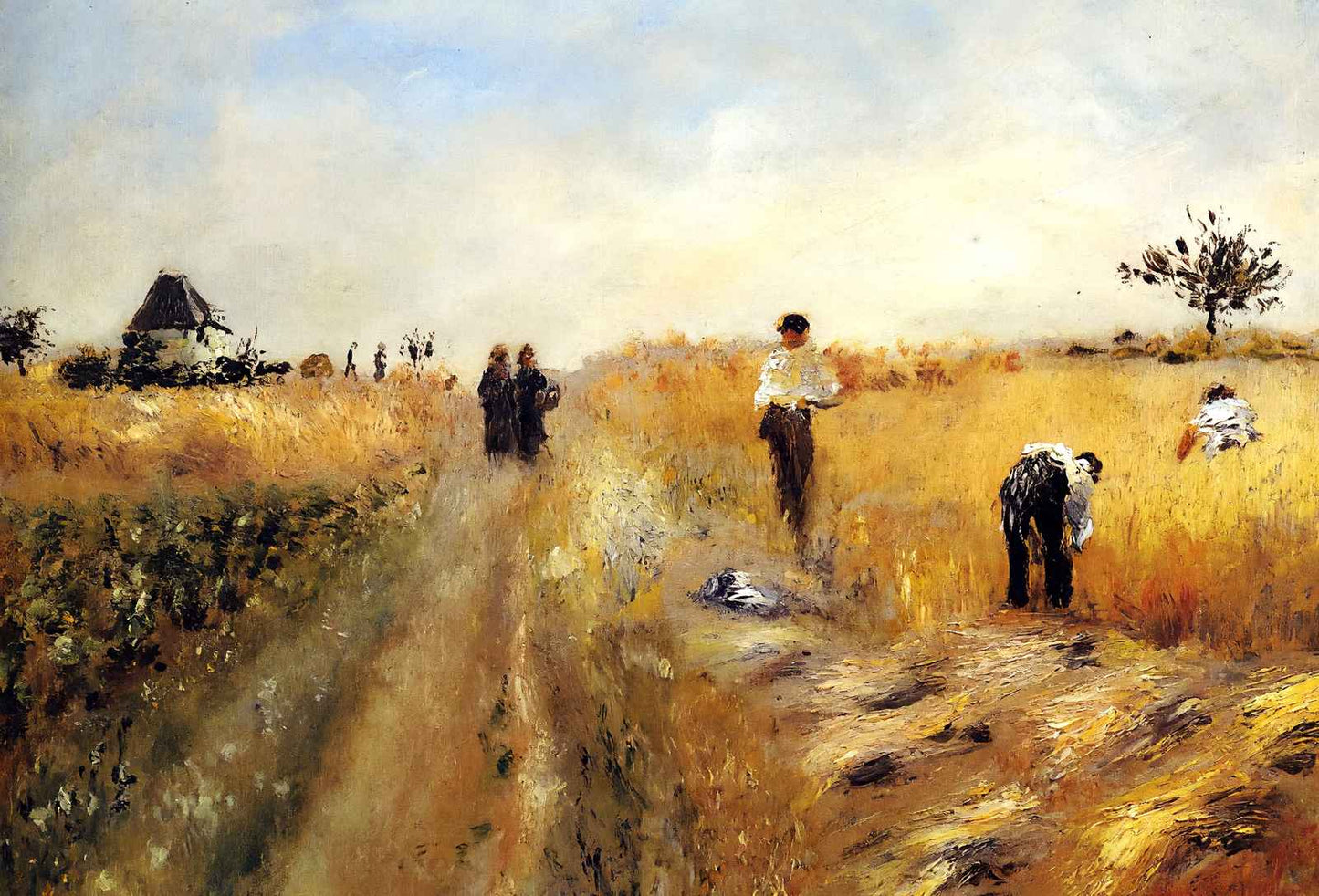 The Harvesters 1873 Painting by Pierre-Auguste Renoir Art Print (6 Sizes)