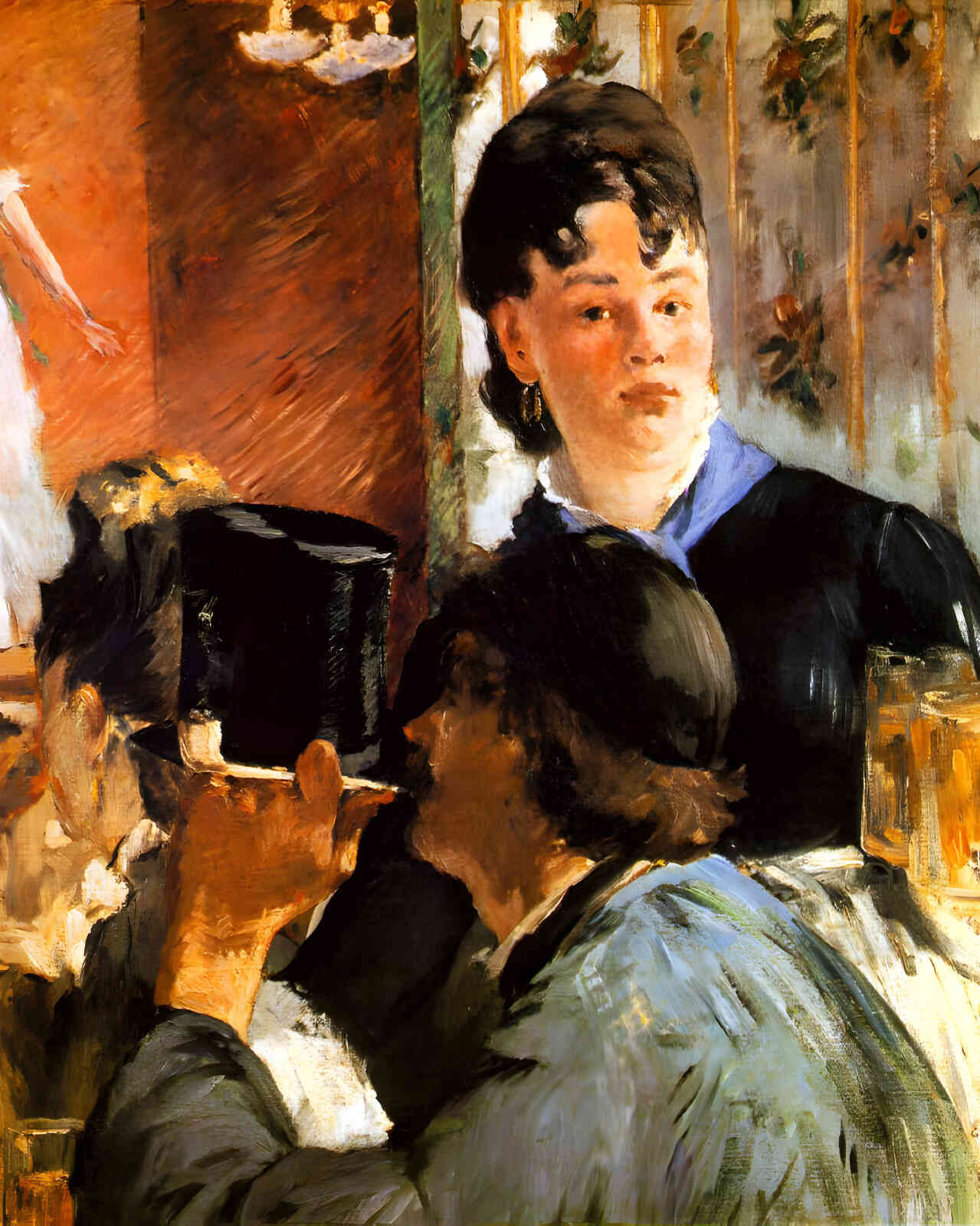 The Server of Bocks 1879 Painting by Edouard Manet 8x10" Art Print