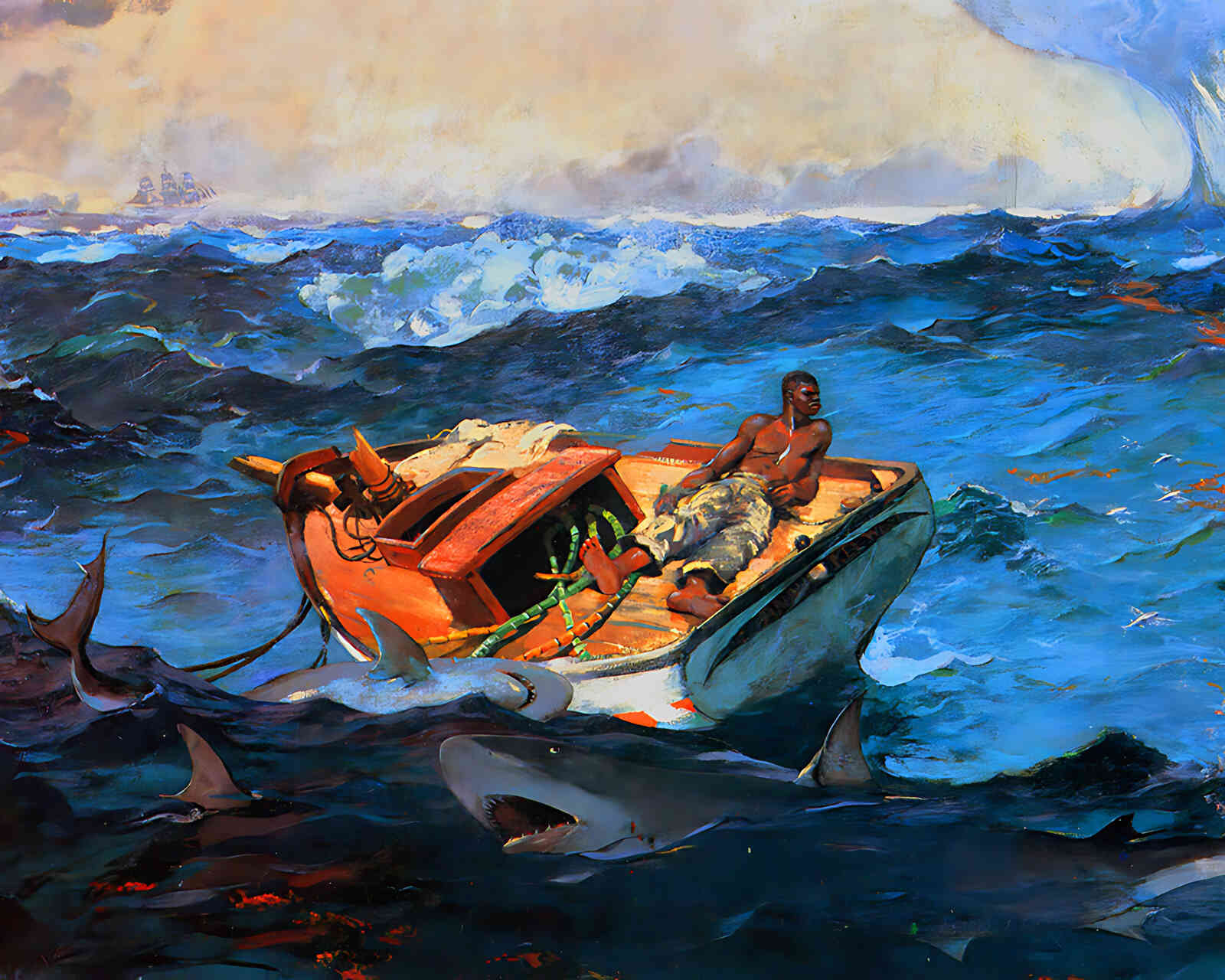 The Gulf Stream Painting by Winslow Homer 8x10" Art Print Premium Quality