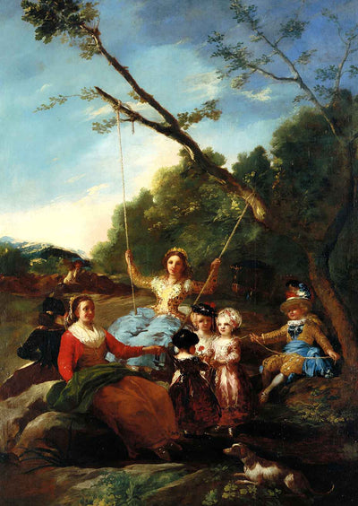 The Swing 1779 Painting by Francisco Goya Art Print (6 Sizes) - Restored