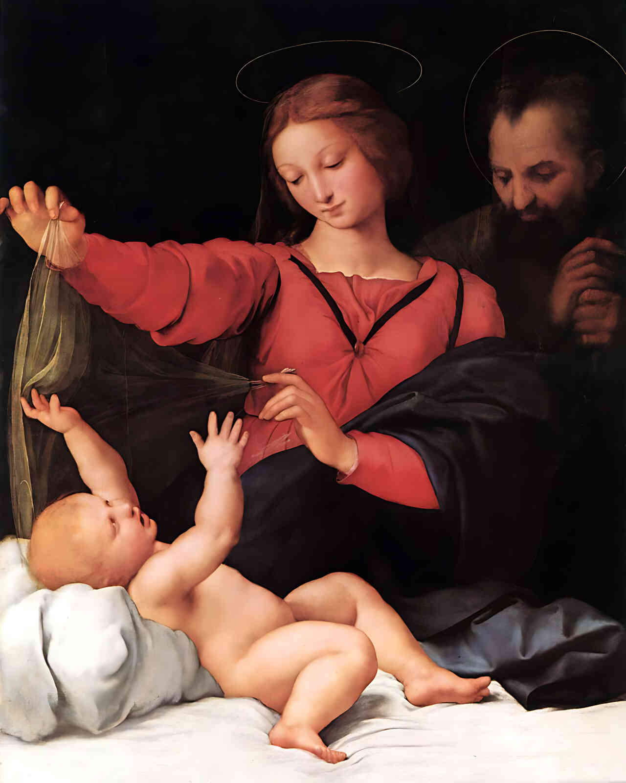 The Madonna of Loreto Painting by Raphael 8x10" Art Print - Restored