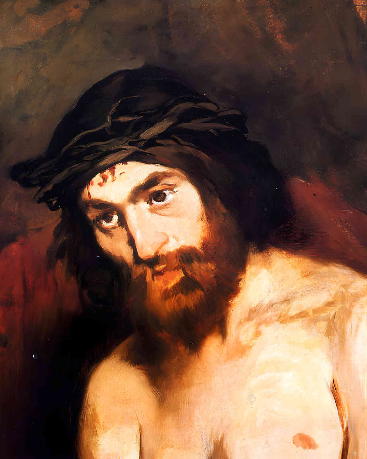 The Head of Christ 1864 Painting by Edouard Manet 8x10" Art Print