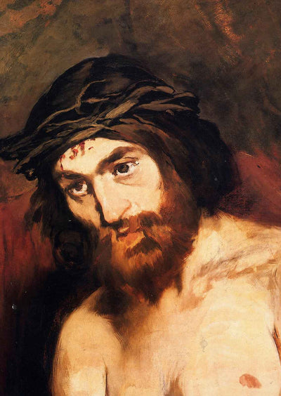 The Head of Christ Art Print 1864 Painting by Edouard Manet (6 Sizes)