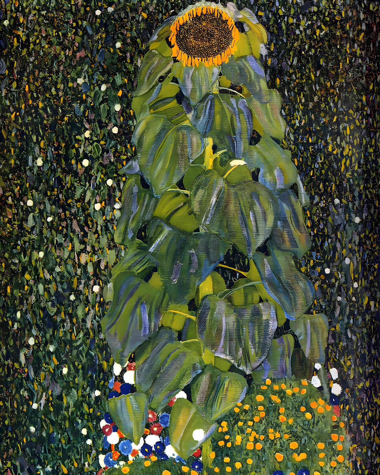 The Sunflower 1907 Painting by Gustav Klimt 8x10" Art Print