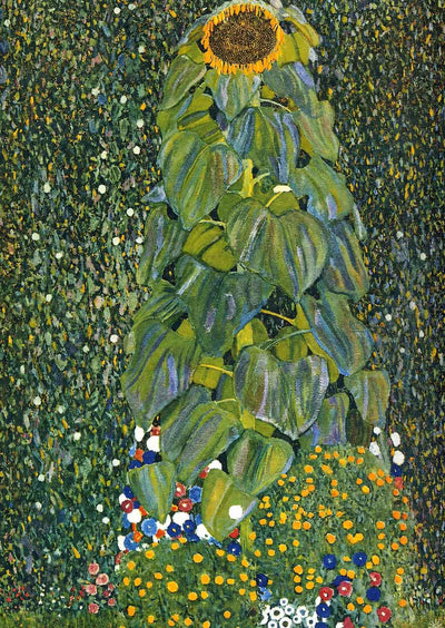 The Sunflower Art Print 1907 Painting by Gustav Klimt (6 Sizes) - Enhanced