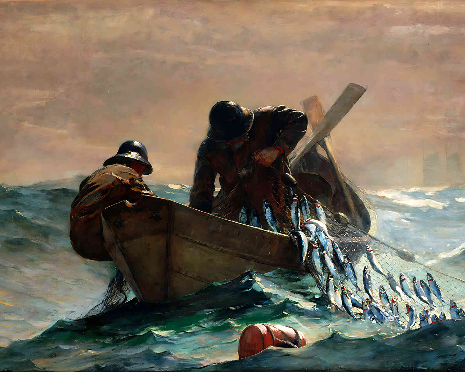 The Herring Net Painting by Winslow Homer 8x10" Art Print Premium Print