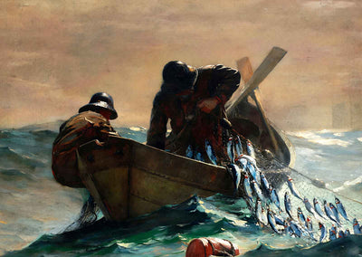 The Herring Net Painting by Winslow Homer Art Print (6 Sizes) Premium Print