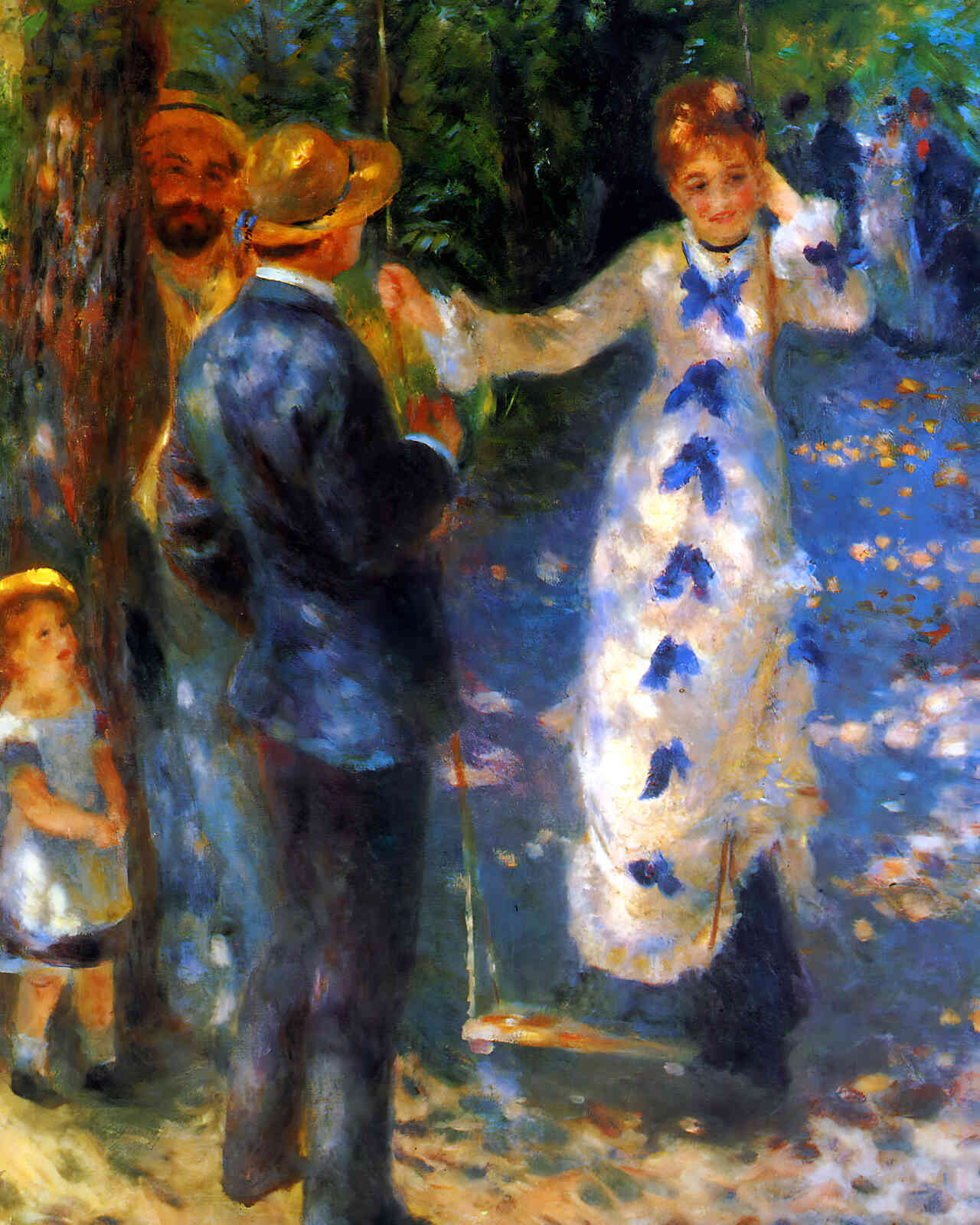 The Swing (La Balancoire) Painting by Pierre-Auguste Renoir 8x10" Art Print