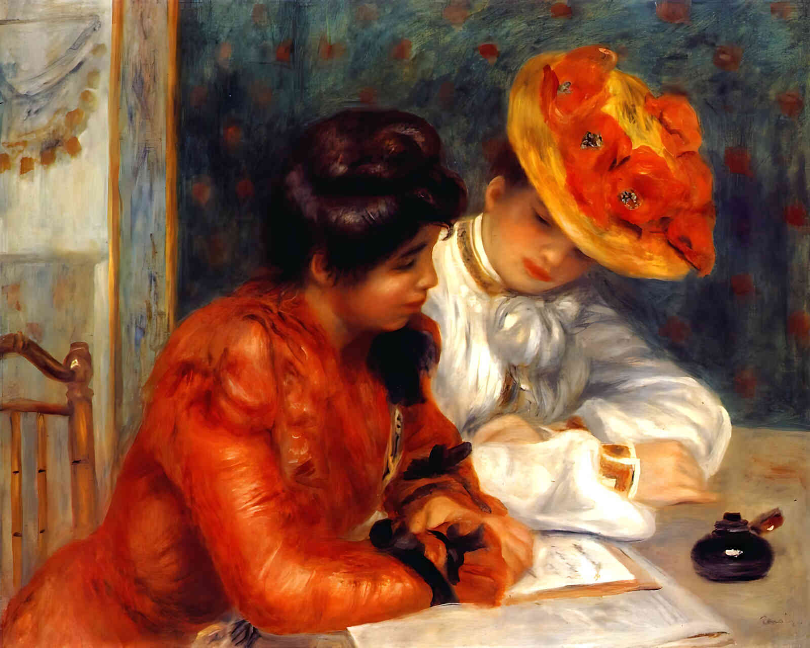 The Letter Painting by Pierre-Auguste Renoir 8x10" Art Print - Premium Quality