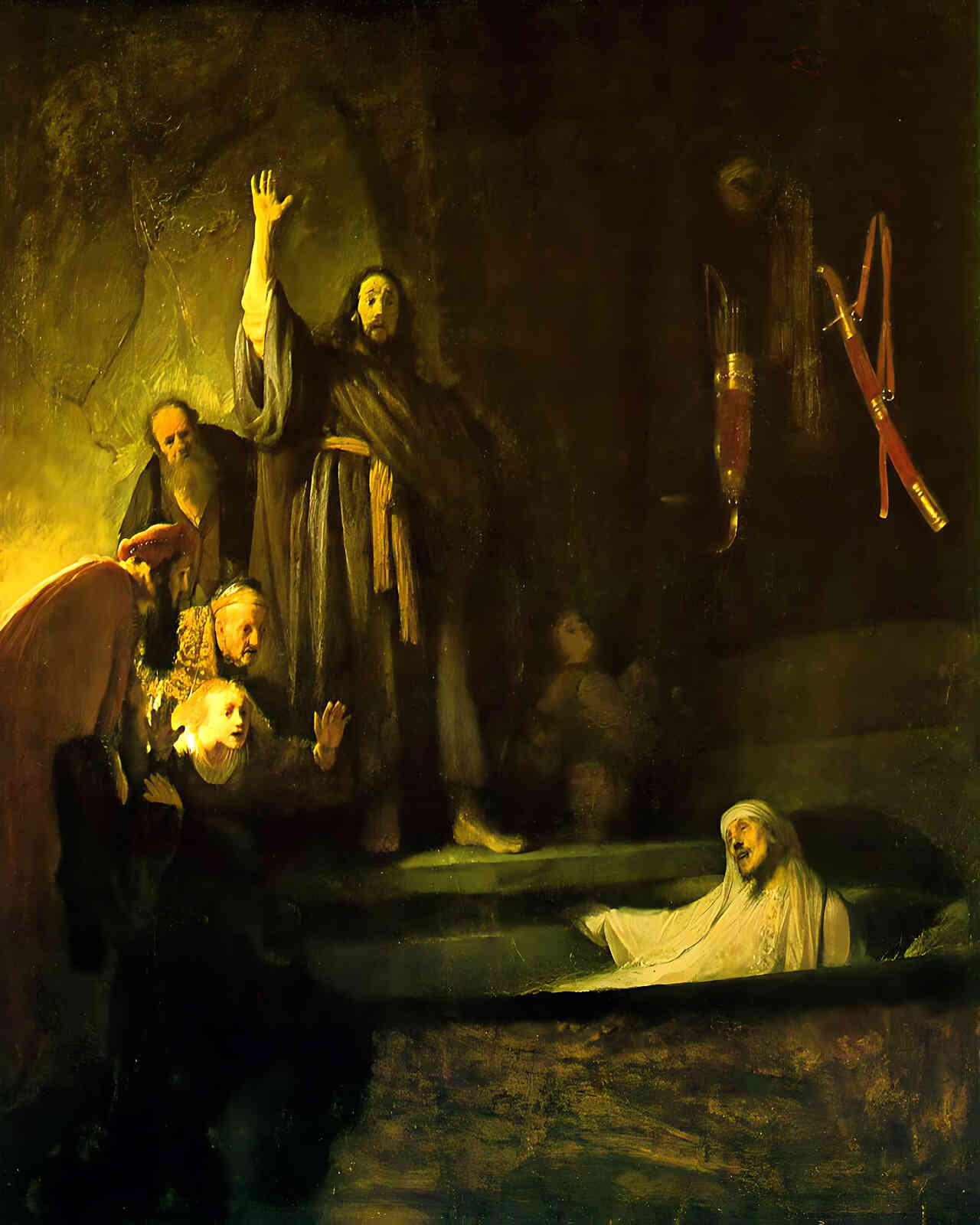 The Raising of Lazarus Painting by Rembrandt 8x10" Art Print - Premium Quality
