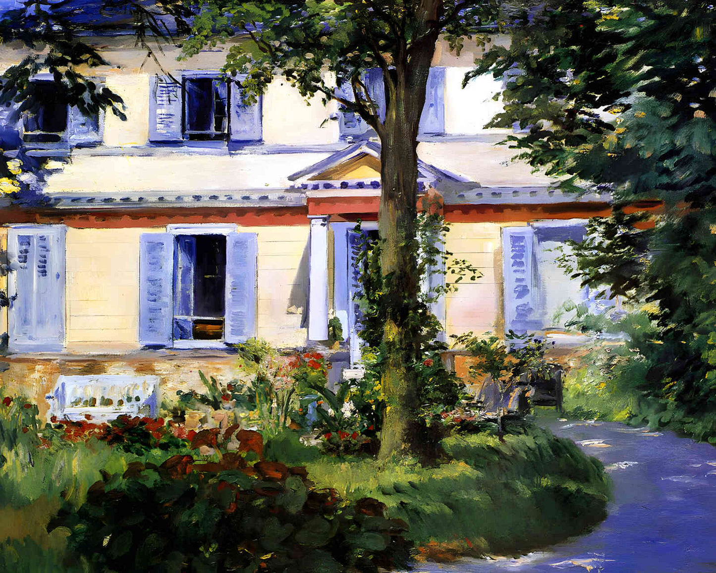 The House at Rueil 1882 Painting by Edouard Manet 8x10" Art Print
