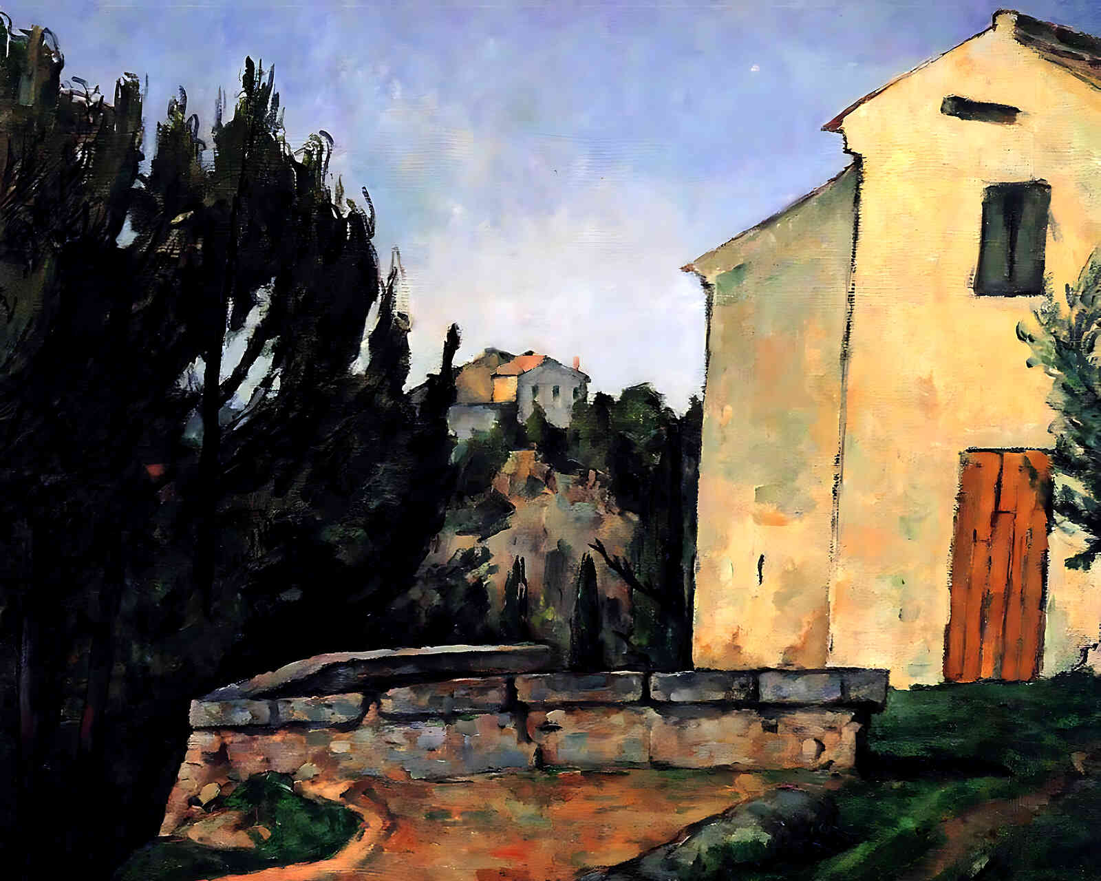 The Abandoned House Painting by Paul Cezanne 8x10" Art Print (Premium Print)