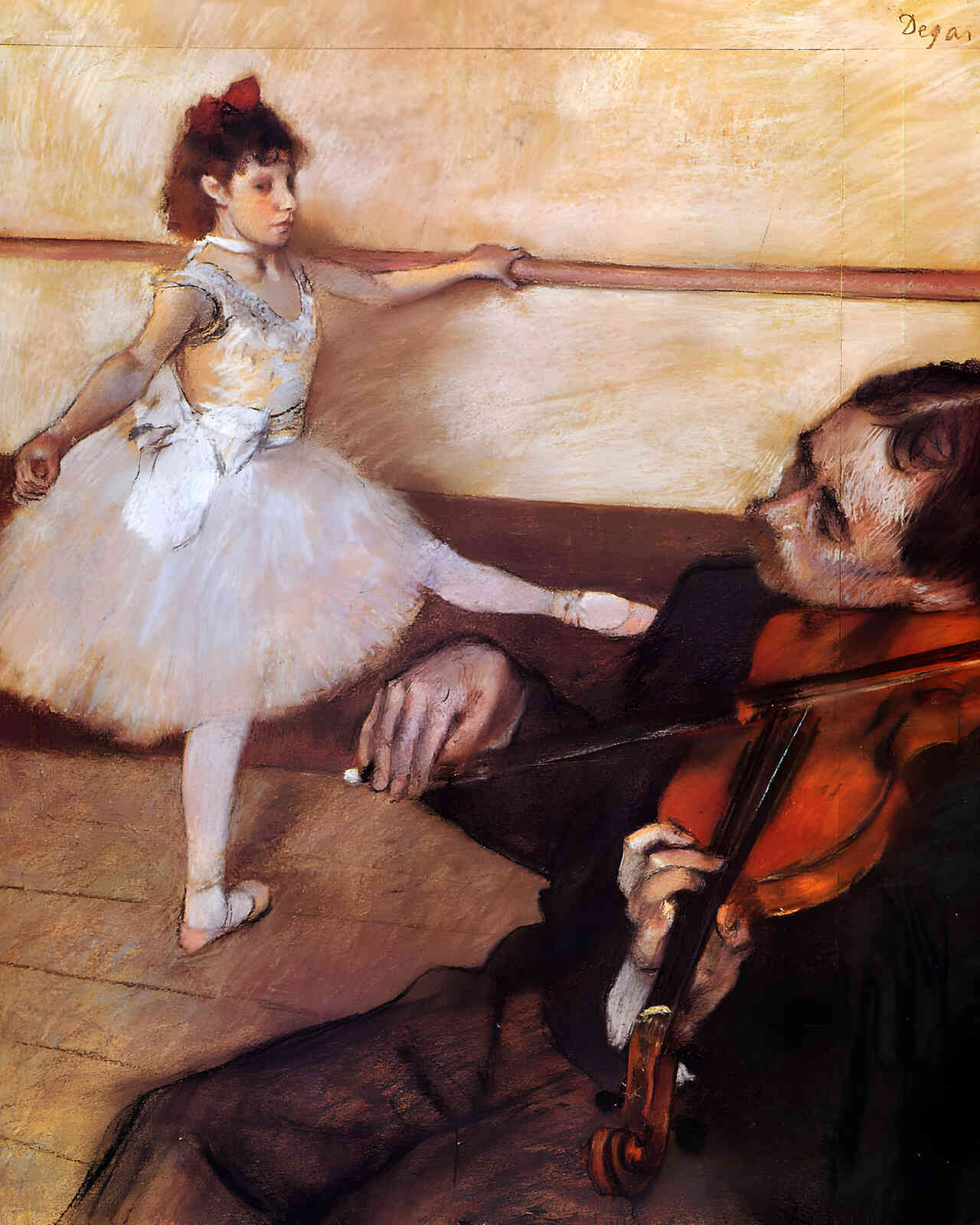The Dance Lesson 1879 Painting by Edgar Degas 8x10" Art Print