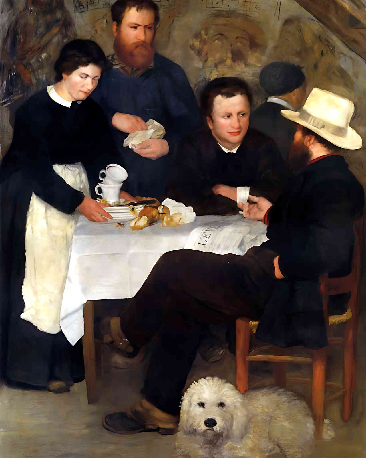 The Inn of Mother Anthony Painting by Pierre-Auguste Renoir 8x10" Art Print