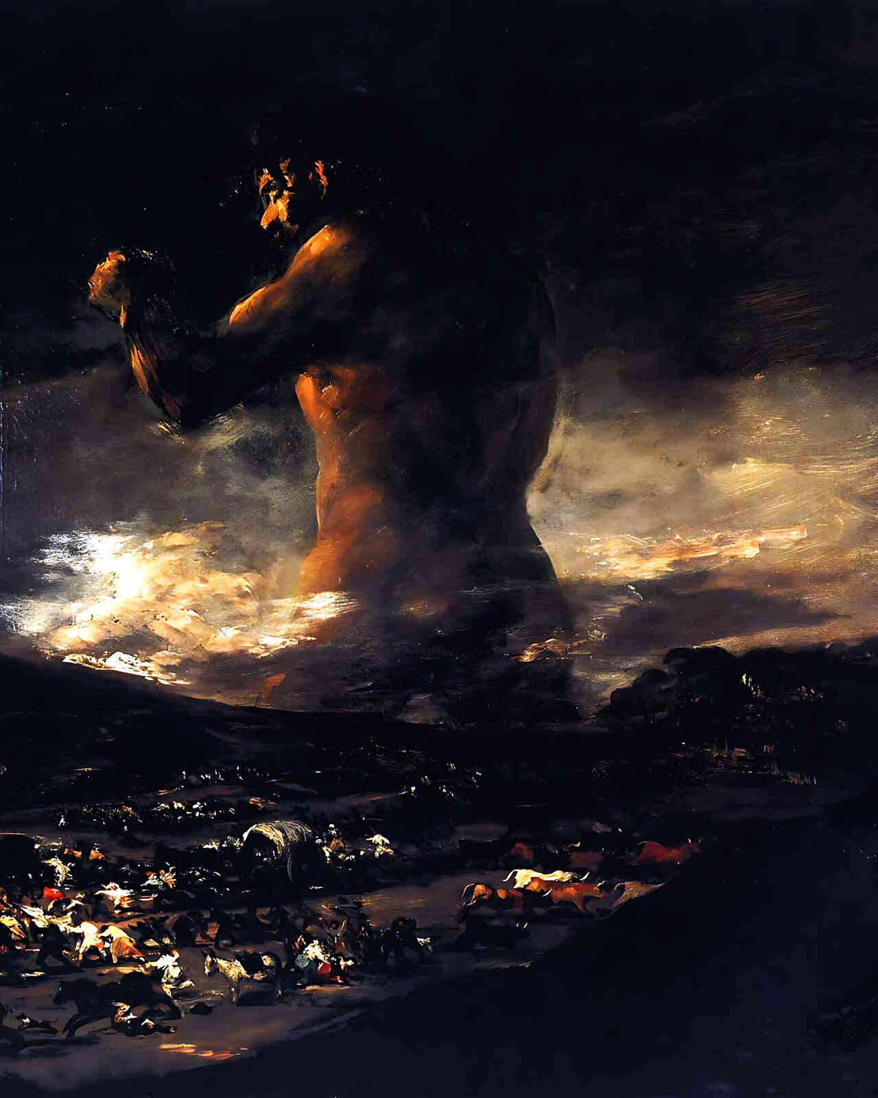 The Colossus Painting by Francisco Goya 8x10" Art Print (Premium Print)