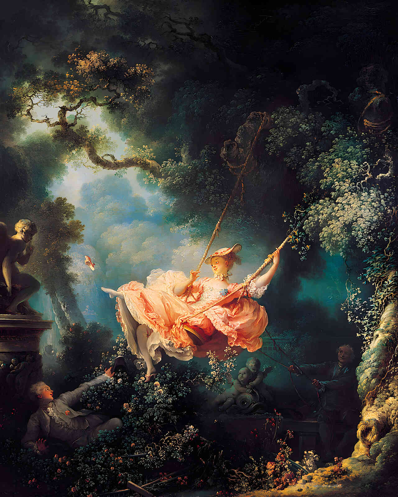 The Swing 1767 Painting by Jean-Honore Fragonard 8x10" Art Print