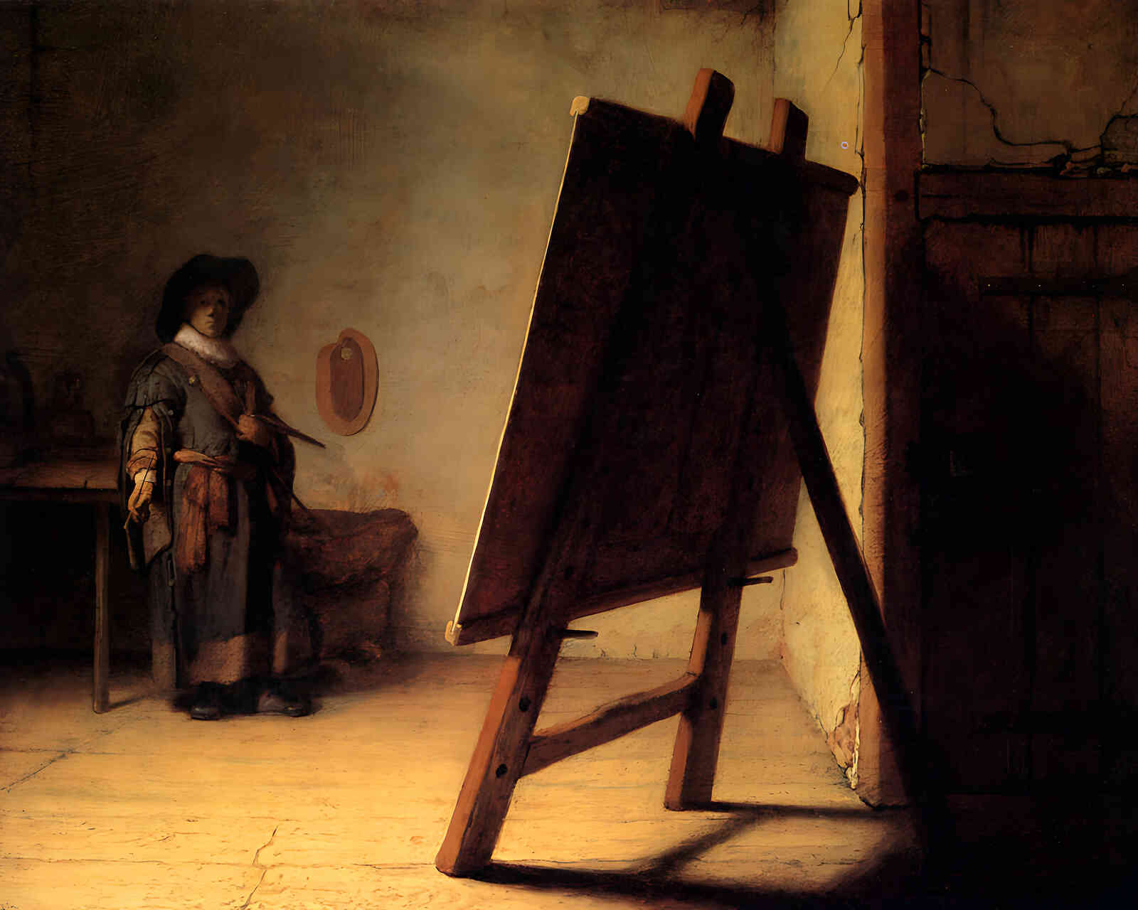 The Artist in His Studio Painting by Rembrandt 8x10" Art Print - Premium Quality