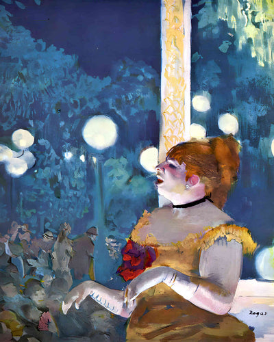 The Cafe Concert (the Song of the Dog) 1877 Painting by Edgar Degas 8x10" Art Print