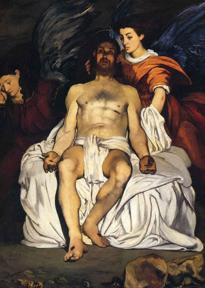 The Dead Christ with Angels Fine Art Print 1864 by Edouard Manet (6 Sizes)