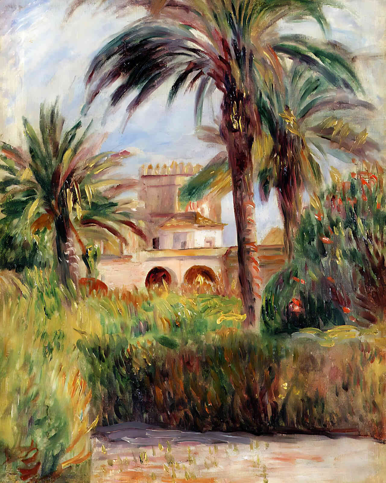 The Test Garden in Algiers Painting by Pierre-Auguste Renoir 8x10" Art Print