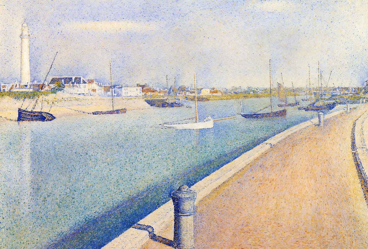 Channel of Gravelines, Petit Fort Philippe 1890 by Seurat Art Print (6 Sizes)