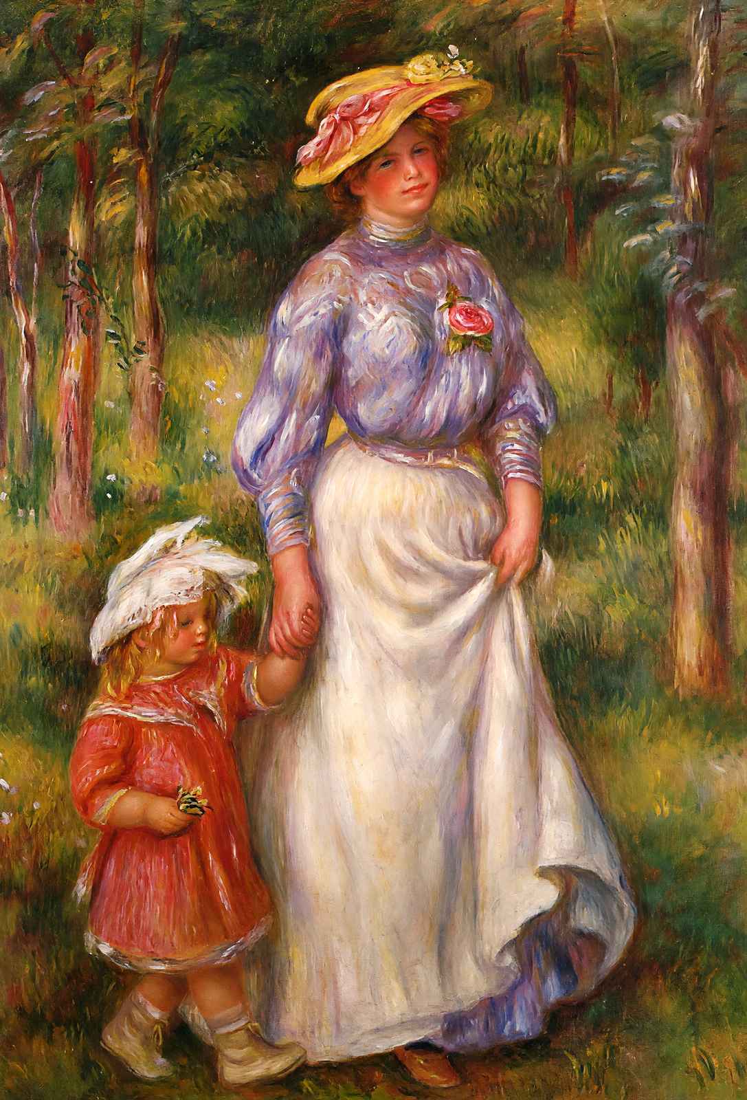 The Promenade (Julienne Dubanc and Adrienne) 1906 Fine Art Print (6 Sizes)