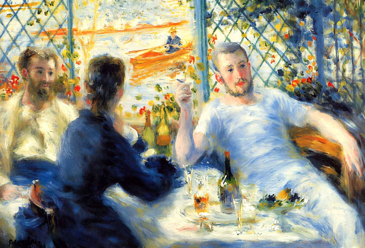 The Canoeist's Luncheon Art Print 1880 by Pierre-Auguste Renoir (6 Sizes)