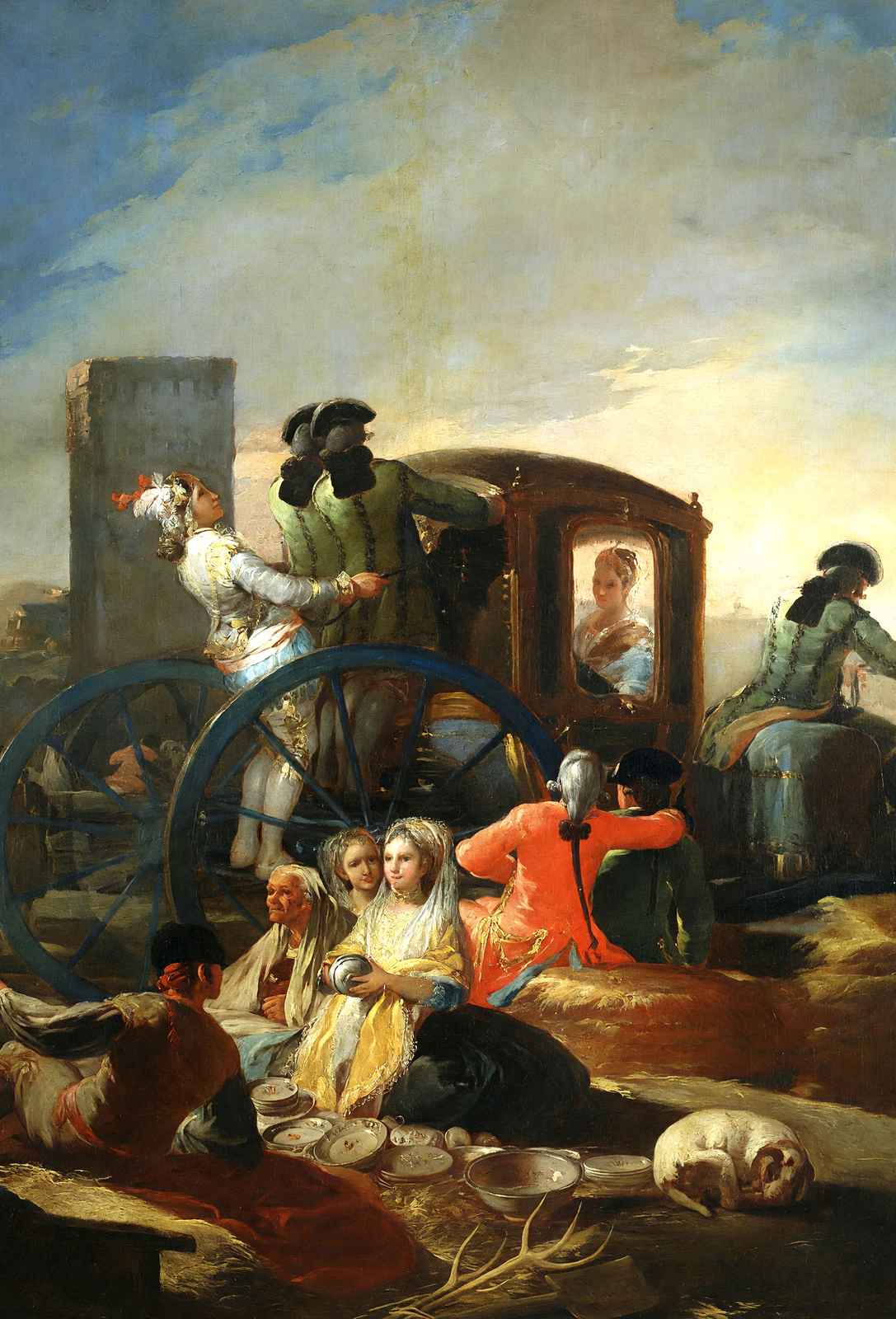 The Crockery Vendor 1779 Painting by Francisco Goya Fine Art Print (6 Sizes)