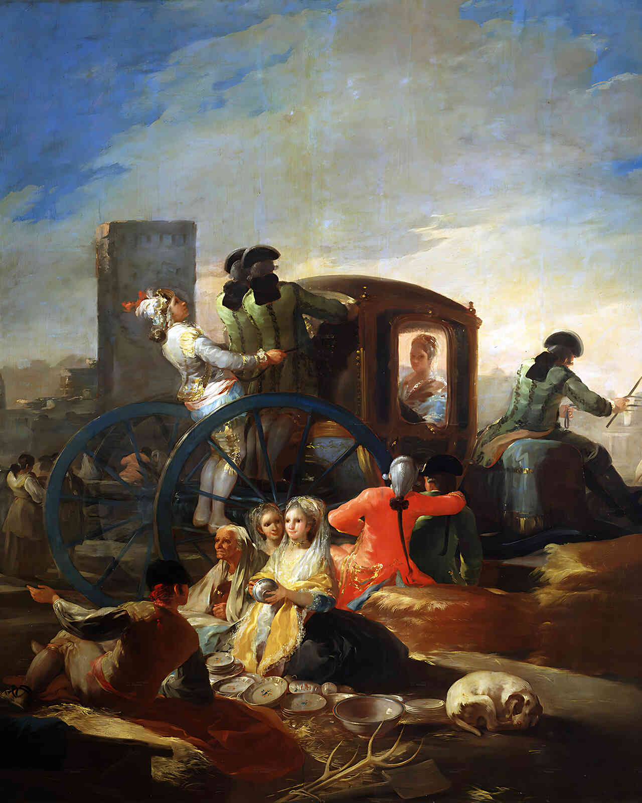 The Crockery Vendor Painting by Francisco Goya 8x10" Art Print - Premium Quality