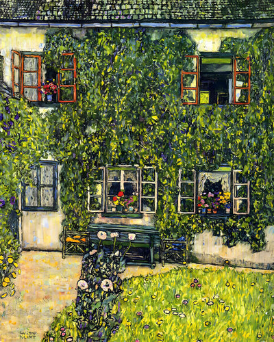 The House of Guardaboschi 1912 Painting by Gustav Klimt 8x10" Art Print