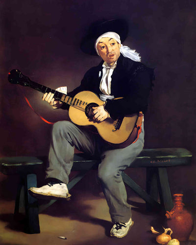 The Spanish Singer 1860 Painting by Edouard Manet 8x10" Art Print