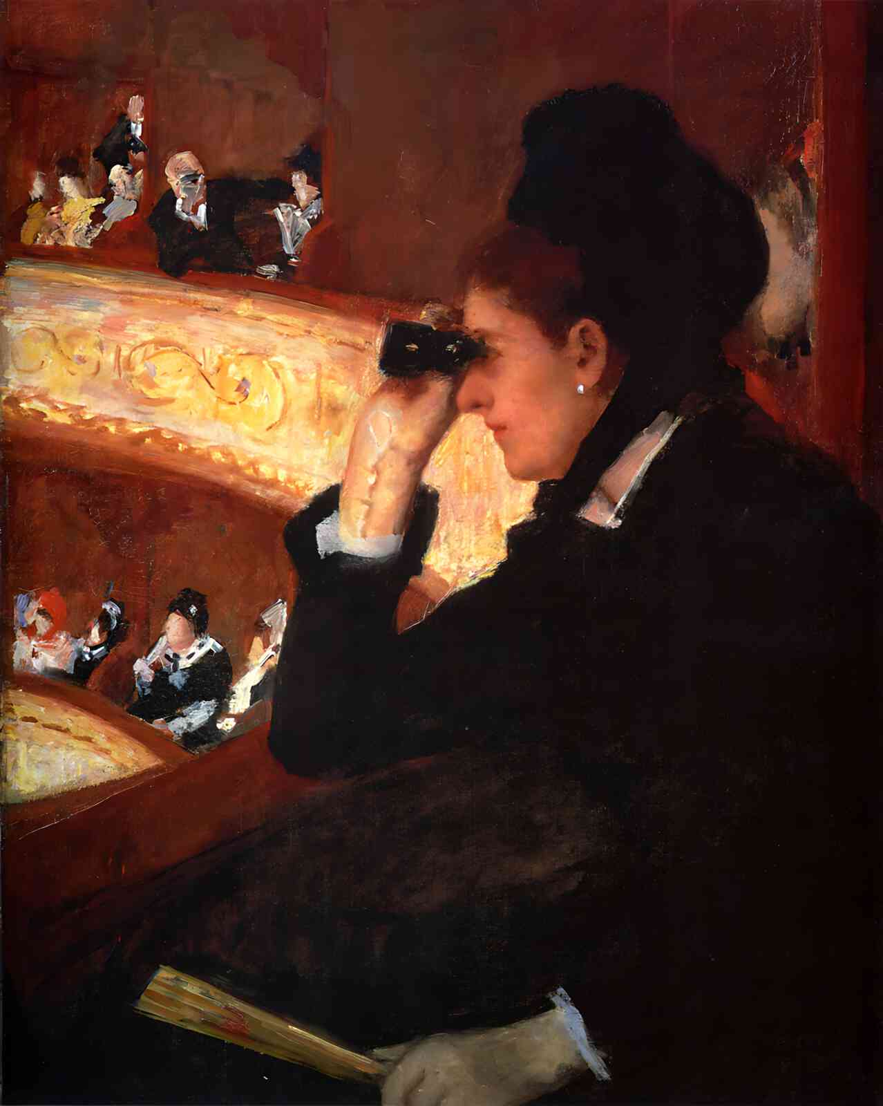 The Opera Painting by Mary Cassatt 8x10" Art Print - Premium Quality