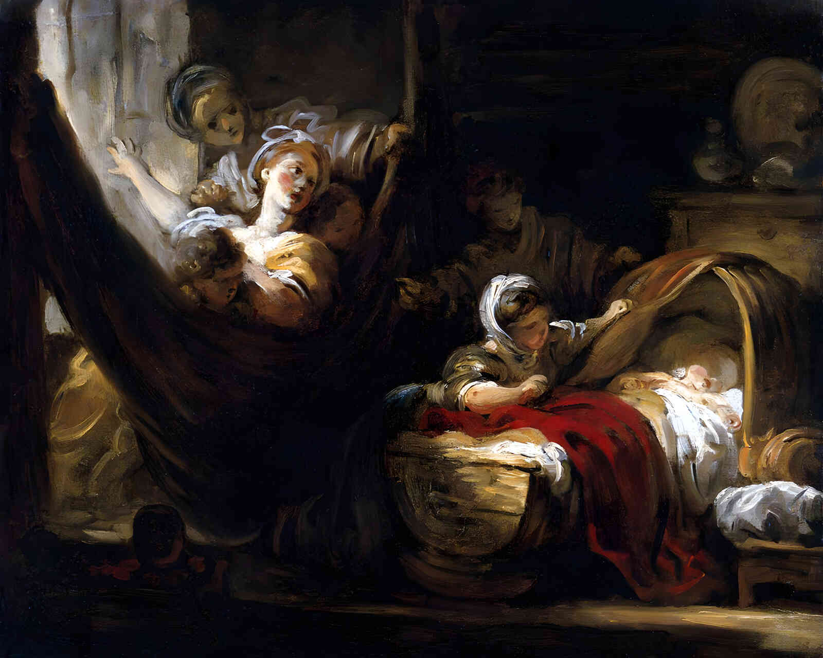 The Cradle 1765 Painting by Jean-Honore Fragonard 8x10" Art Print