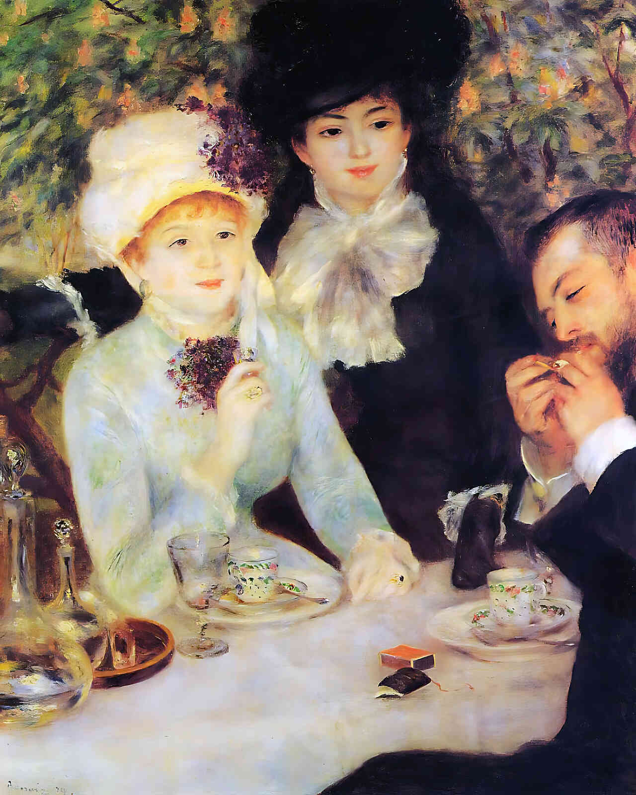 The End of Lunch Painting by Pierre-Auguste Renoir 8x10" Art Print - Acid Free