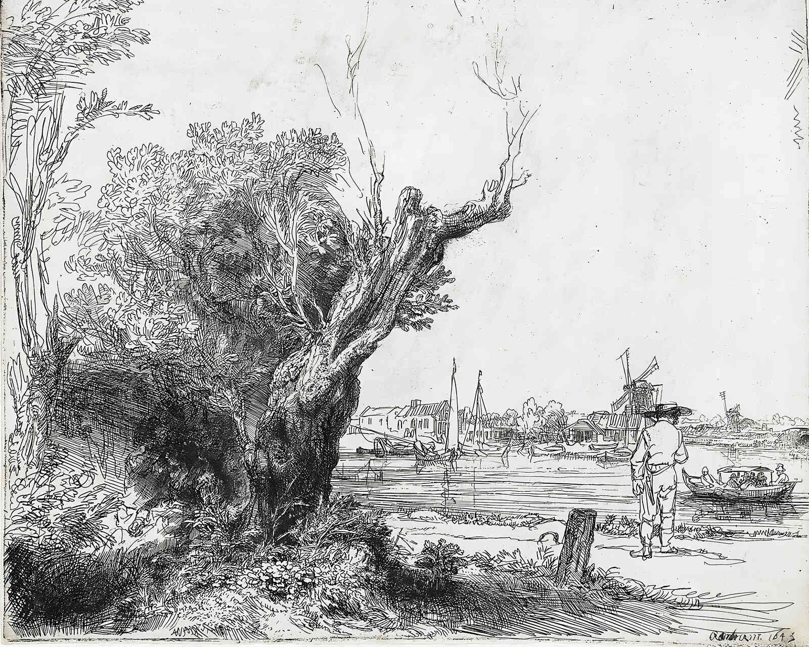 The Omval Painting by Rembrandt 8x10" Art Print - Premium Quality