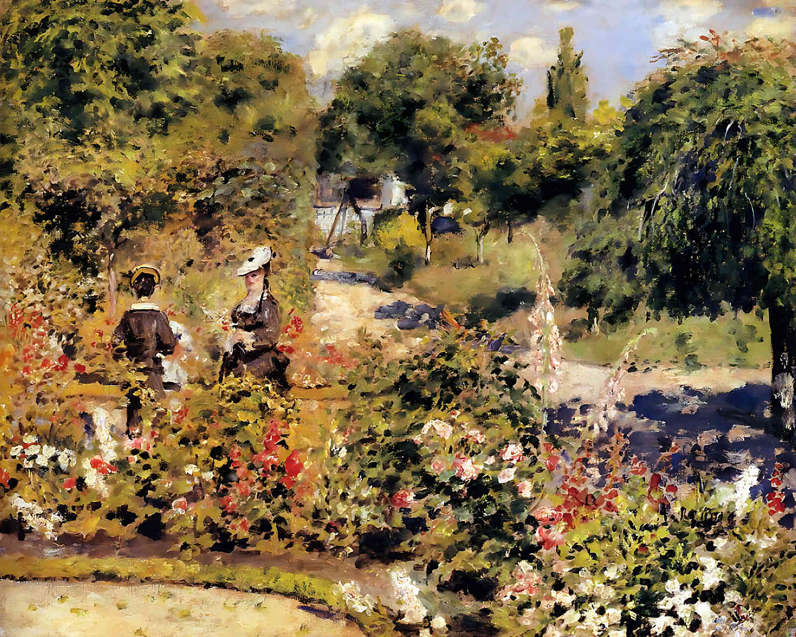 The Garden at Fontenay Painting by Pierre-Auguste Renoir 8x10" Art Print