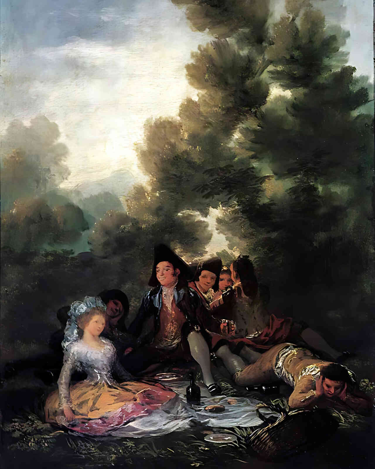 The Picnic Painting by Francisco Goya 8x10" Art Print - Acid Free