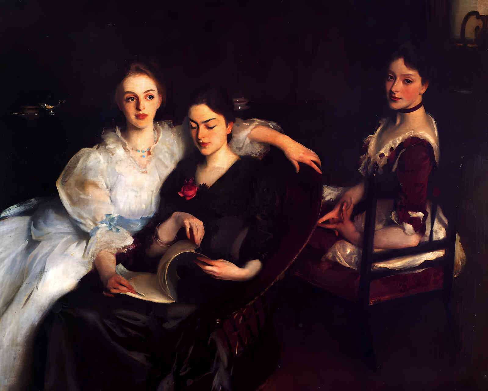 The Misses Vickers 1884 Painting by John Singer Sargent 8x10" Art Print