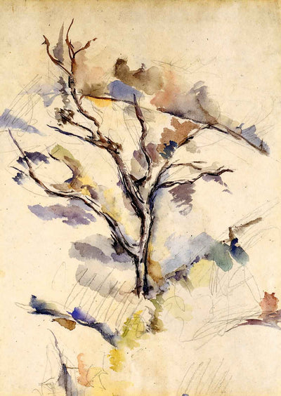 The Oak Art Print 1885 Painting by Paul Cezanne (6 Sizes) - Archival Paper