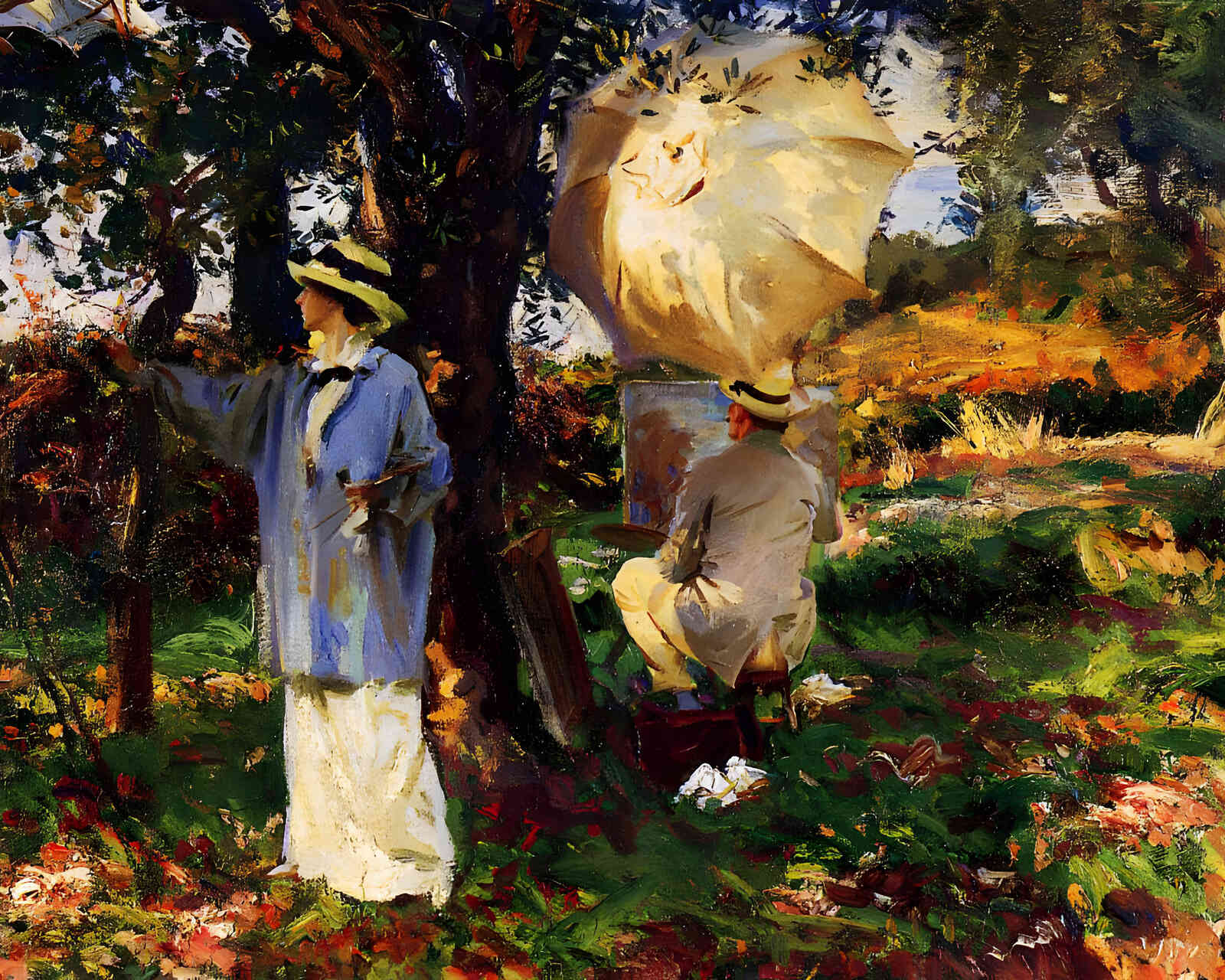 The Sketchers 1914 Painting by John Singer Sargent 8x10" Art Print